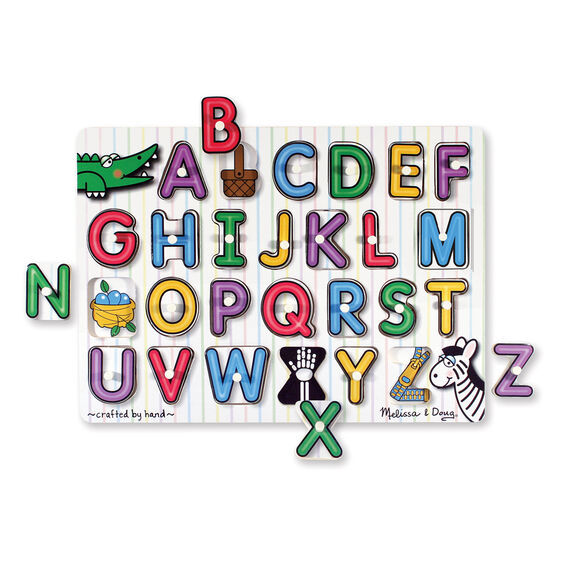 See-Inside Alphabet Peg Puzzle – 26 pieces