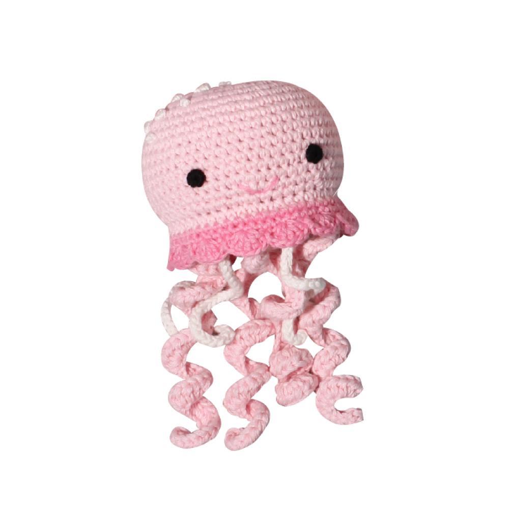 Jellyfish Hand Crochet Rattle