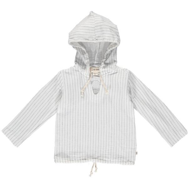 ME AND HENRY ST.IVES GAUZE HOODED TOP