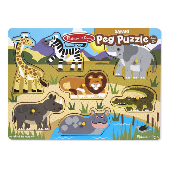 Safari Peg Puzzle – 7 Pieces