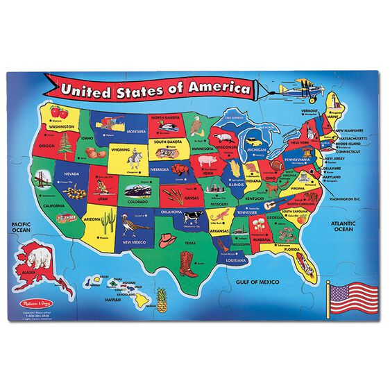 U.S.A. (United States) Map Floor Puzzle – 51 Pieces